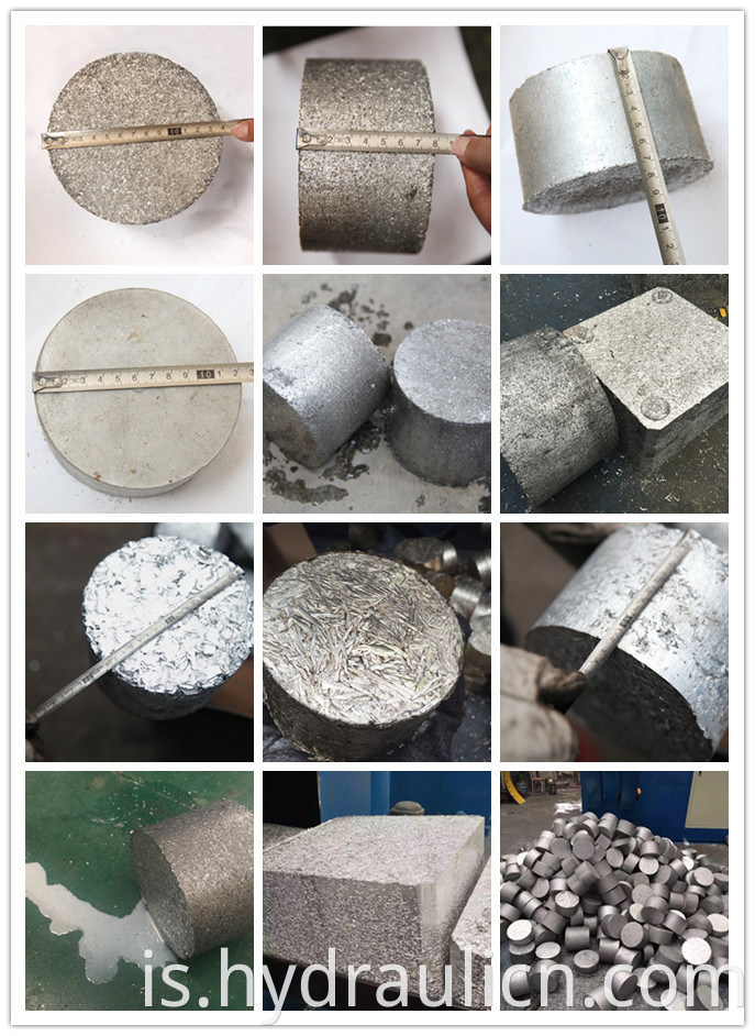Y83L-250 Sjálfvirk álpakkar Chips Metal Briquetting Press